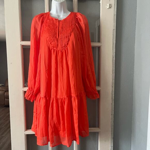 Elizabeth‎ and James Women's Pintuck Bib Dress - Picture 2 of 5